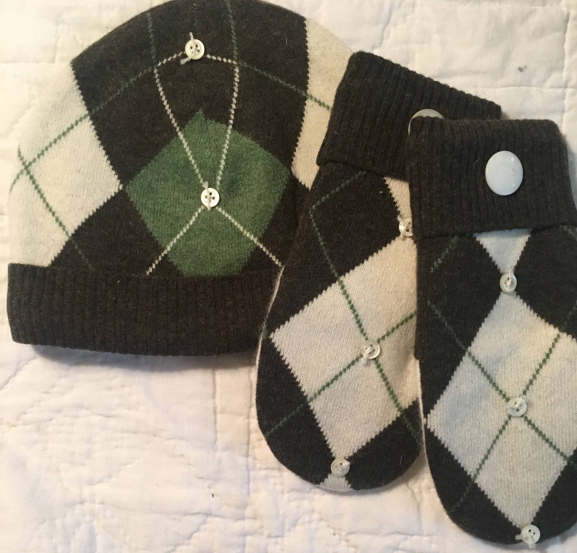 Cc8 Extra Kleines Wollfuss - Und Mützenset Aus Gefilzter Wolle, Gefüttert Mit Vlies von DeannesOriginals