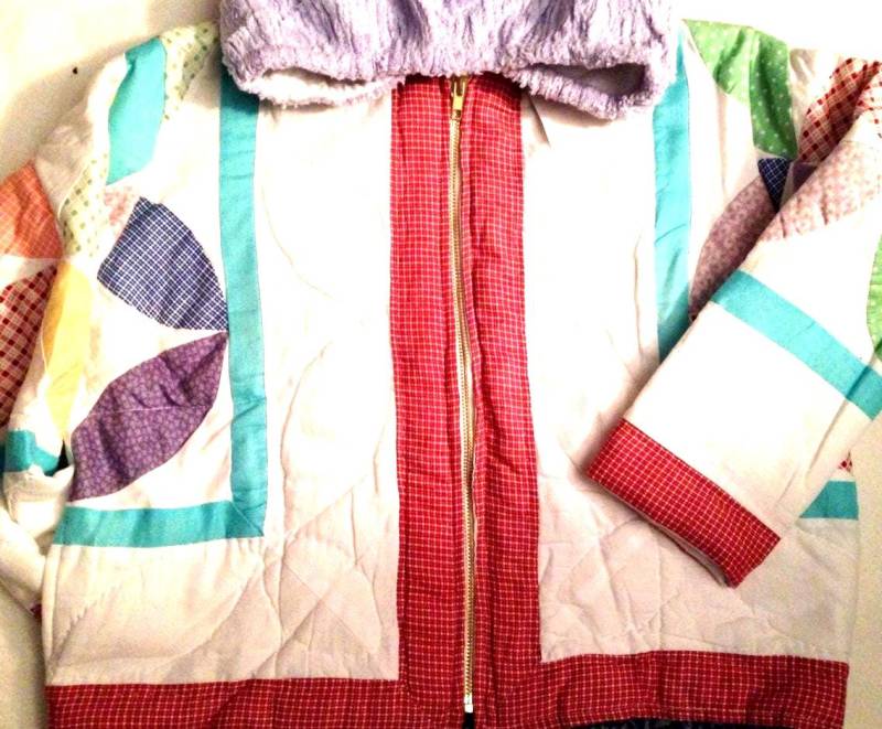 Helle Mädchen Steppjacke in Größe 44 von DeannesOriginals