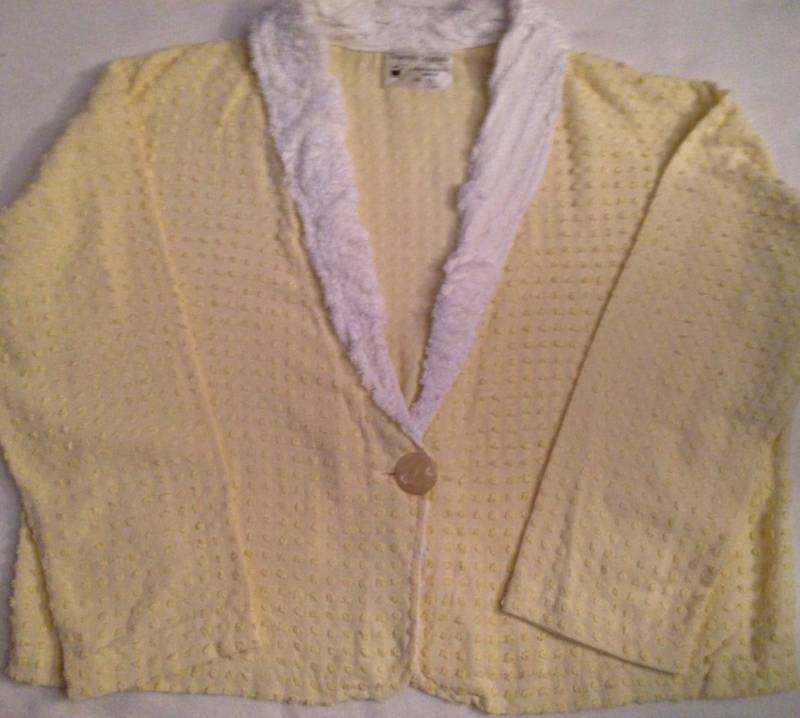 Y1 Ziemlich Gelbe Chenille Damen Xlg von DeannesOriginals