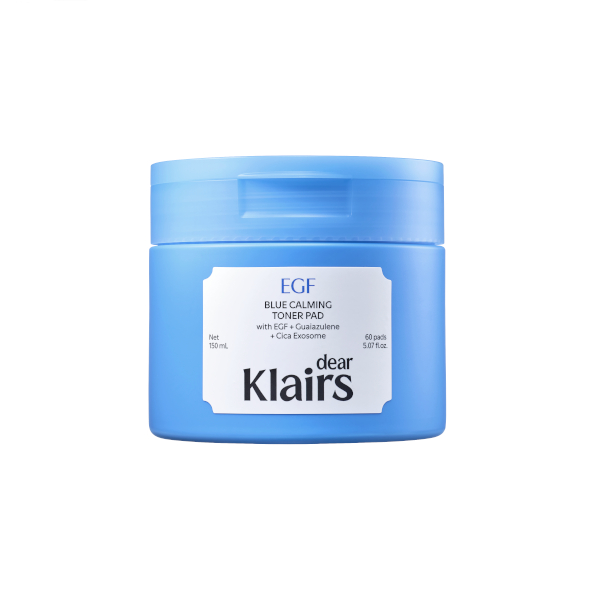 Dear, Klairs - EGF Blue Calming Toner Pad - 60 pads von Dear, Klairs