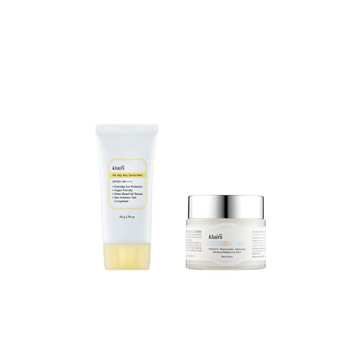 Dear; Klairs - Freshly Juiced Vitamin E Mask - 90ml + All-day Airy Sunscreen SPF50+ PA++++ - 50g (1ea) Set von Dear, Klairs
