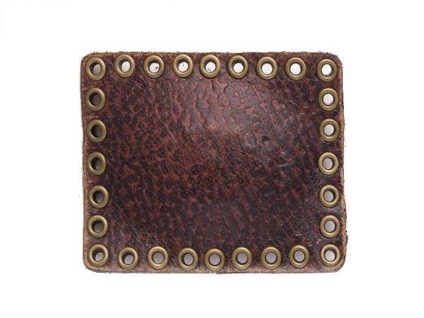 Diy-Design Für Ihre Eigene Schnalle Auf Rechteckigen Ösen-Rahmen-Ledergürtel Braun, Schwarz, Weiß von DearDazzlingDaisy