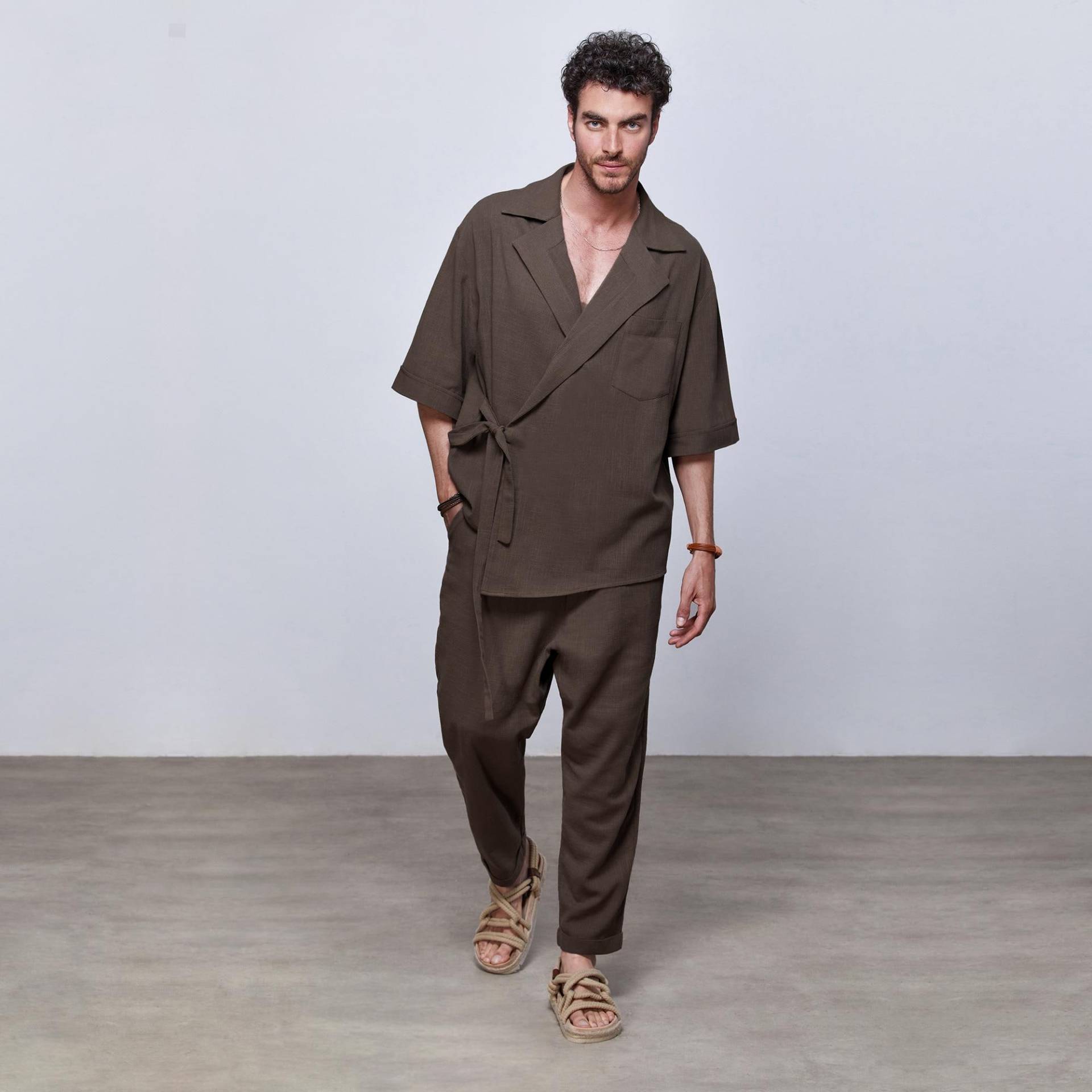 Leinenanzug Für Ihn - Rustikale Eleganz Festivals, Hochzeiten Und Darüber Hinaus von DearDeerMenswear