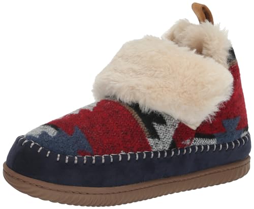 Dearfoams Damen Alpine by Women's Moritz Indoor/Outdoor Bootie Stiefelette, Marineblau, Mehrfarbig, 38.5 EU von Dearfoams