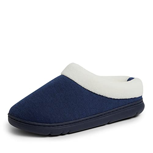 Dearfoams Damen Olive Memory Foam Sweatshirt Clog Hausschuh, Marineblau, X-Large von Dearfoams