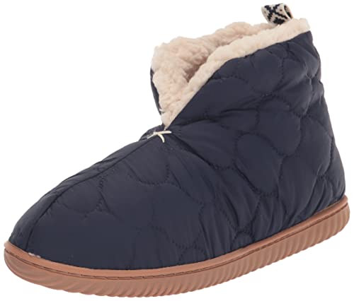 Dearfoams Damen Refuge Warm Up Bootie Hausschuh, Peacoat, Large Dearfoams Damen Refuge Warm Up Bootie Hausschuh, Peacoat, Large von Dearfoams