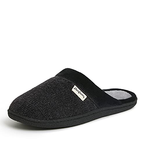 Dearfoams Damen Samantha Knit Geschlossener Zehenbereich Hausschuh, Schwarz, Small Weit von Dearfoams