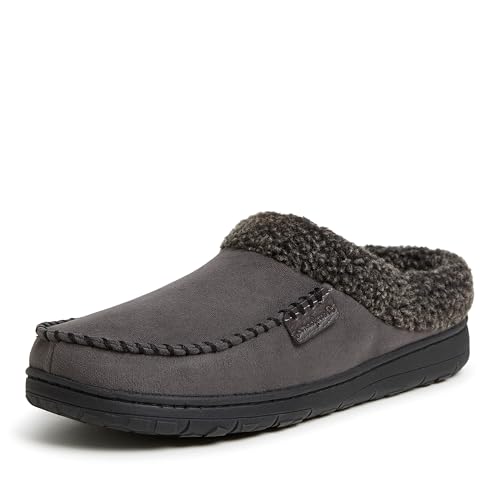 Dearfoams Herren Atmungsaktiver Clog aus Memory-Schaum für drinnen und draußen, erhältlich Breiten Hausschuh, Pavé-Fassung, X-Large von Dearfoams