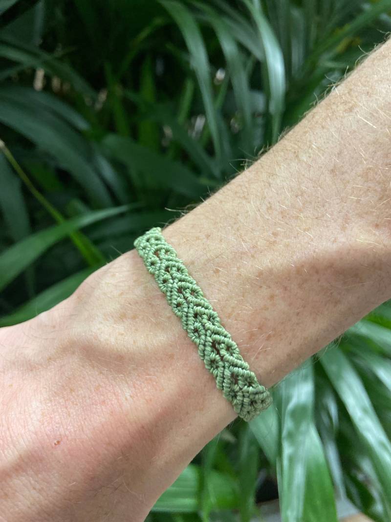 Mikro Makramee Armband Unisex Schlicht Schmuck Für Männer Und Frauen Farbauswahl Männerarmband Weihnachtsgeschenk Geburtstag von Deashippiejewelry