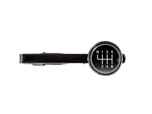 Auto getriebe Krawattenklammer Manuelle Übertragung Tie bar Stick shift Auto Geschenke, Glas, Kein Edelstein, Glas, Kein Edelstein von PIROIT