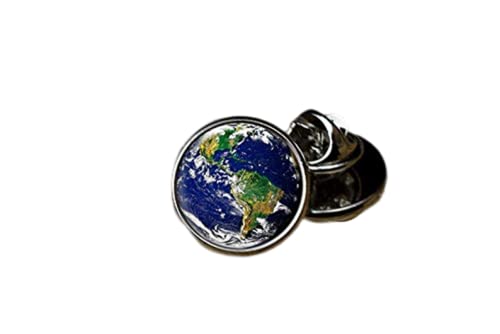 Death Devil Globe World Anstecknadel Planet Erde Anstecknadel Krawattennadel, Metall von Death Devil