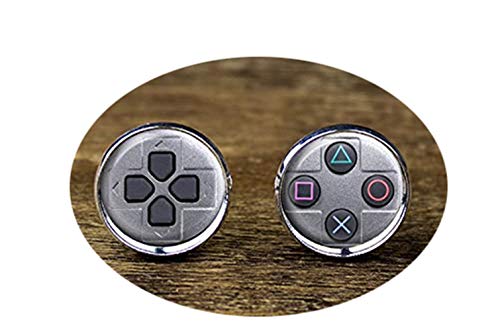 Death Devil Handgefertigte Manschettenknöpfe, Videospiel-Controller-Manschettenknöpfe, Game-Controller-Manschettenknöpfe, Videospiel-Zubehör, Geschenk der Liebe, Metall, keine Angabe von Death Devil