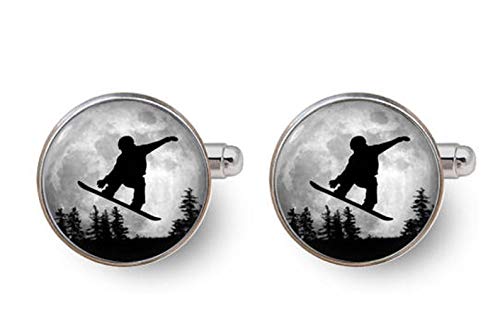 Death Devil Manschettenknöpfe, Snowboarder, Manschettenknöpfe, Snowboarding, Manschettenknöpfe für Herren, Hochzeit, Geschenk für Ihn, Metall von Death Devil