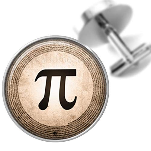 Death Devil Manschettenknöpfe mit mathematischen griechischen Symbolen für Väter, Väter, Männer, Mathematik-Liebhaber, Geschenk der Liebe von Death Devil