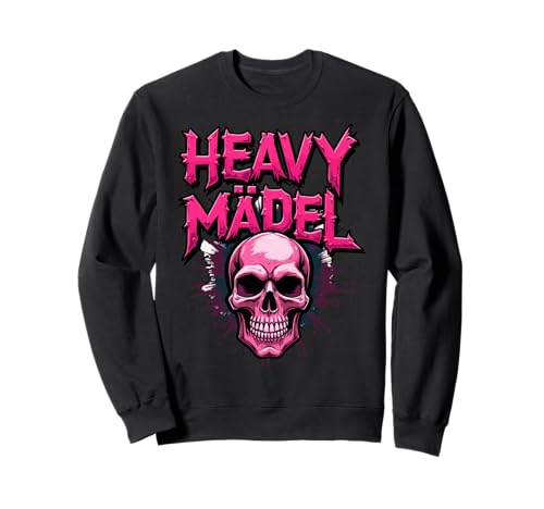 Biker Rocker Frau, Heavy Rock, Punk Mädel, Hard Metal Girl Sweatshirt von Death Metal Geschenk und Konzert Festival Outfits