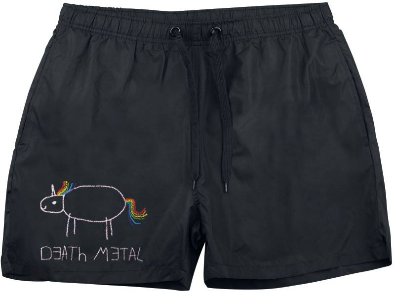 Death Metal  Badeshort schwarz in M von Death Metal