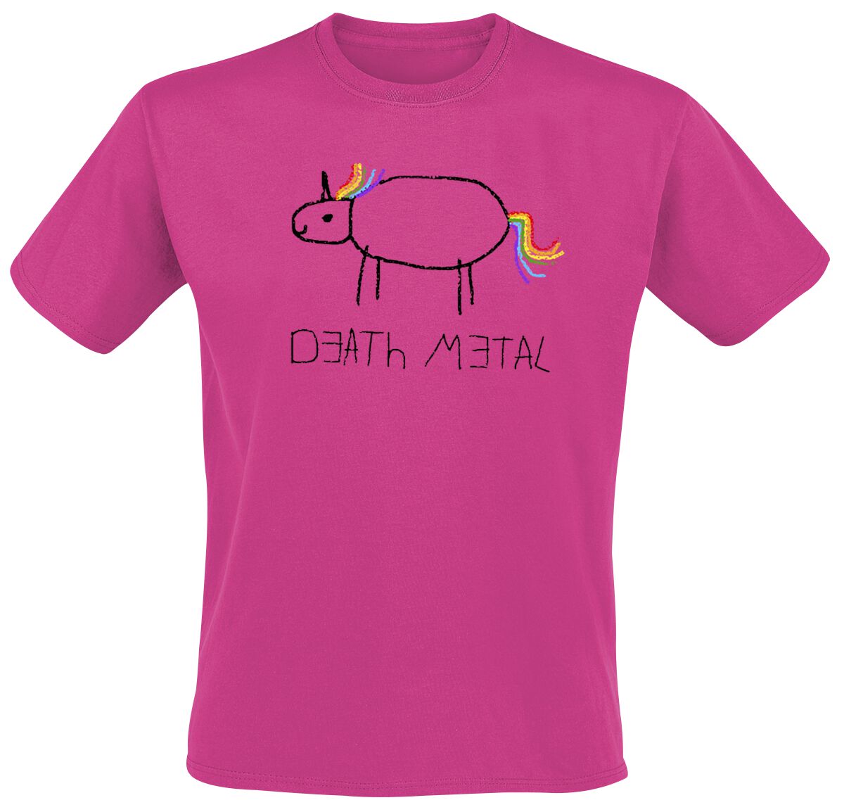 Death Metal T-Shirt - M bis 3XL - für Männer - Größe M - fuchsia von Death Metal