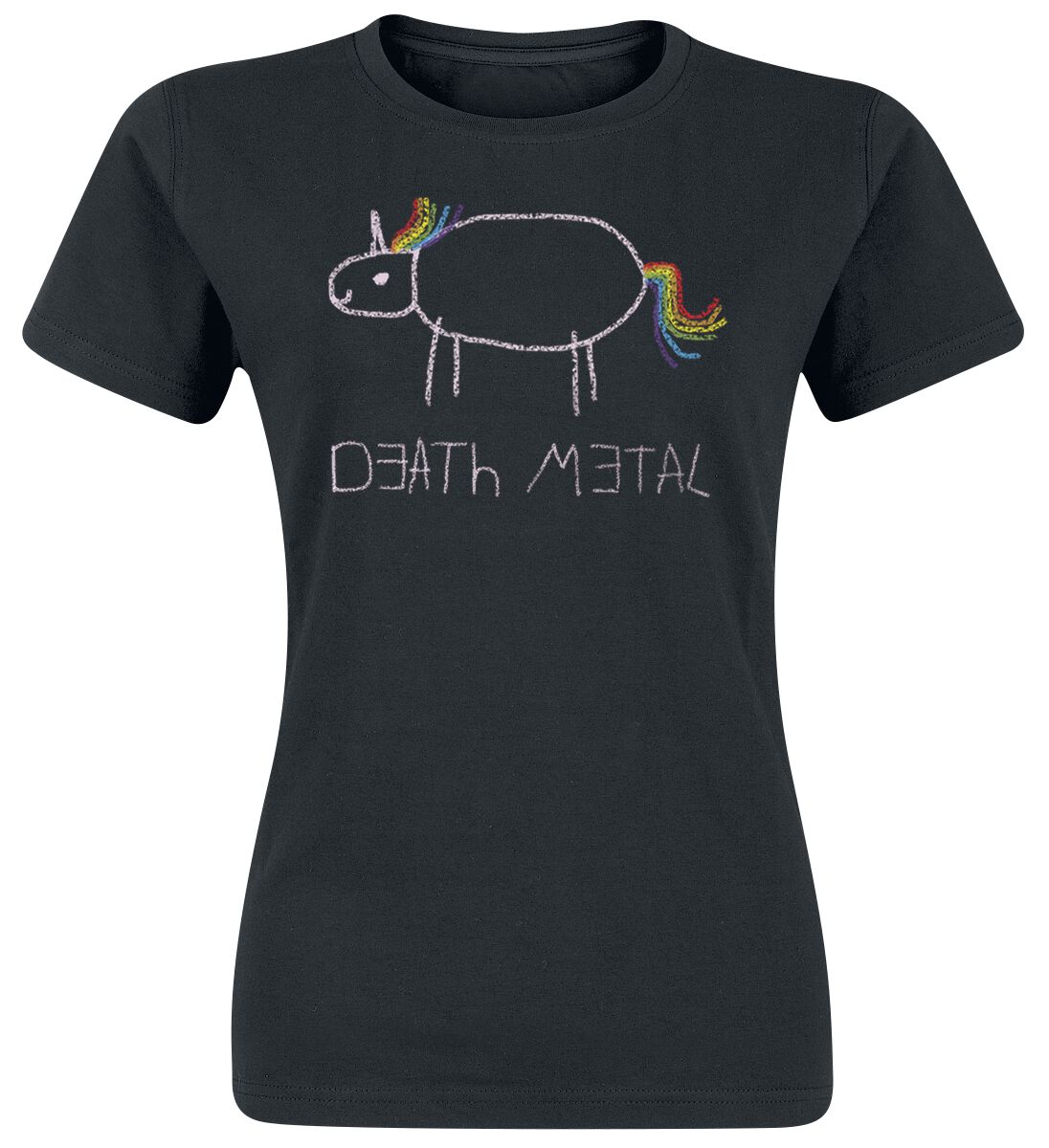 Death Metal T-Shirt - M bis XXL - für Damen - Größe L - schwarz von Death Metal