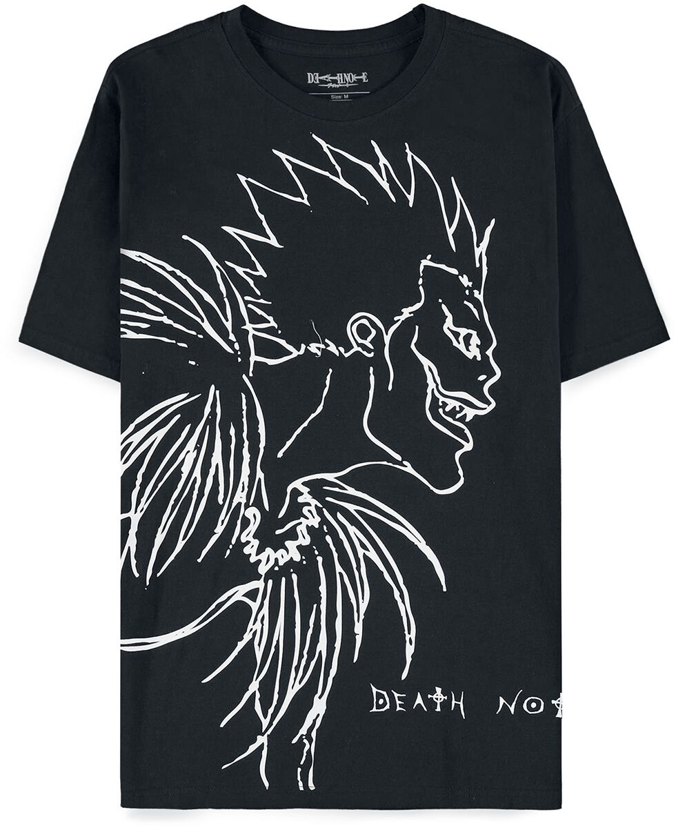 Death Note - Anime T-Shirt - Ryuk - S bis XXL - für Männer - Größe S - schwarz  - Lizenzierter Fanartikel von Death Note