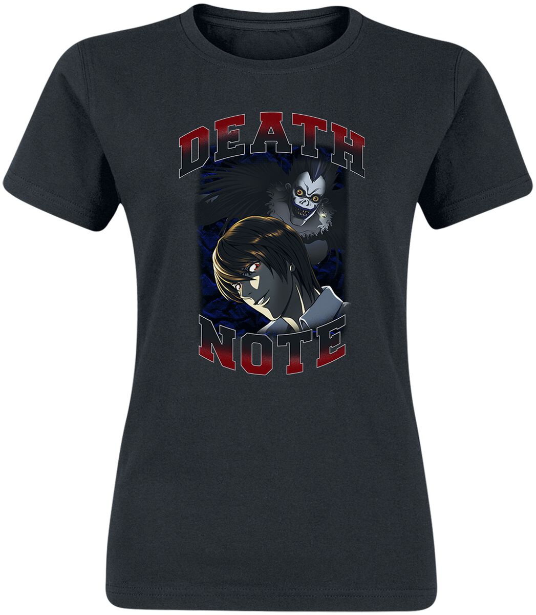 Death Note - Anime T-Shirt - S bis XXL - für Damen - Größe XXL - schwarz  - Lizenzierter Fanartikel von Death Note