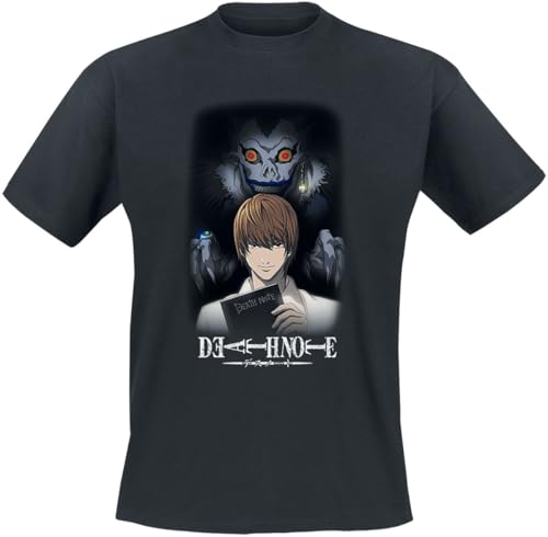 Death Note Light and Ryuk Herren T-Shirt Schwarz XL 100% Baumwolle Regular von Death Note