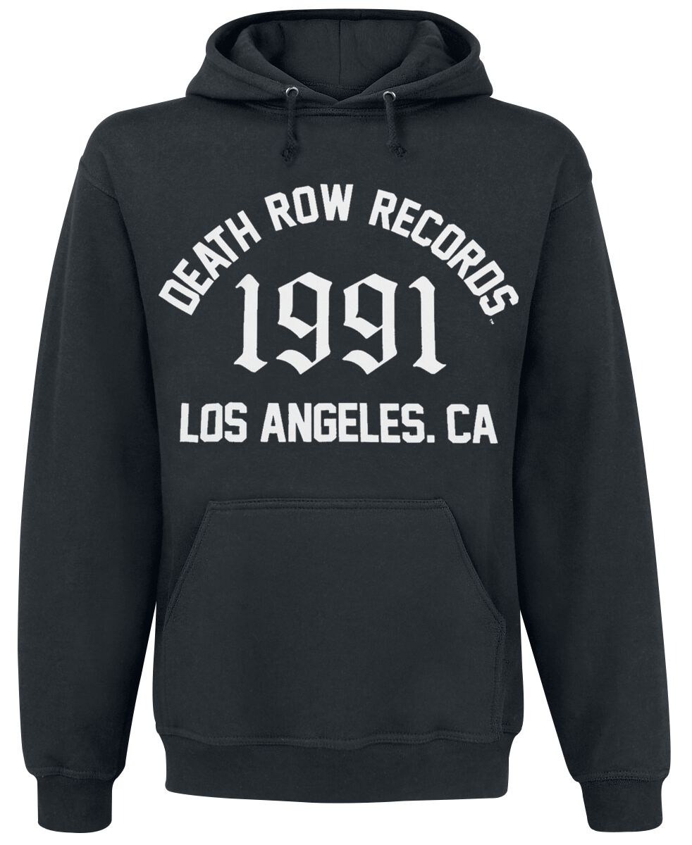 Death Row Records Kapuzenpullover - 1991 Los Angeles - S bis M - für Männer - Größe S - schwarz  - Lizenziertes Merchandise! von Death Row Records