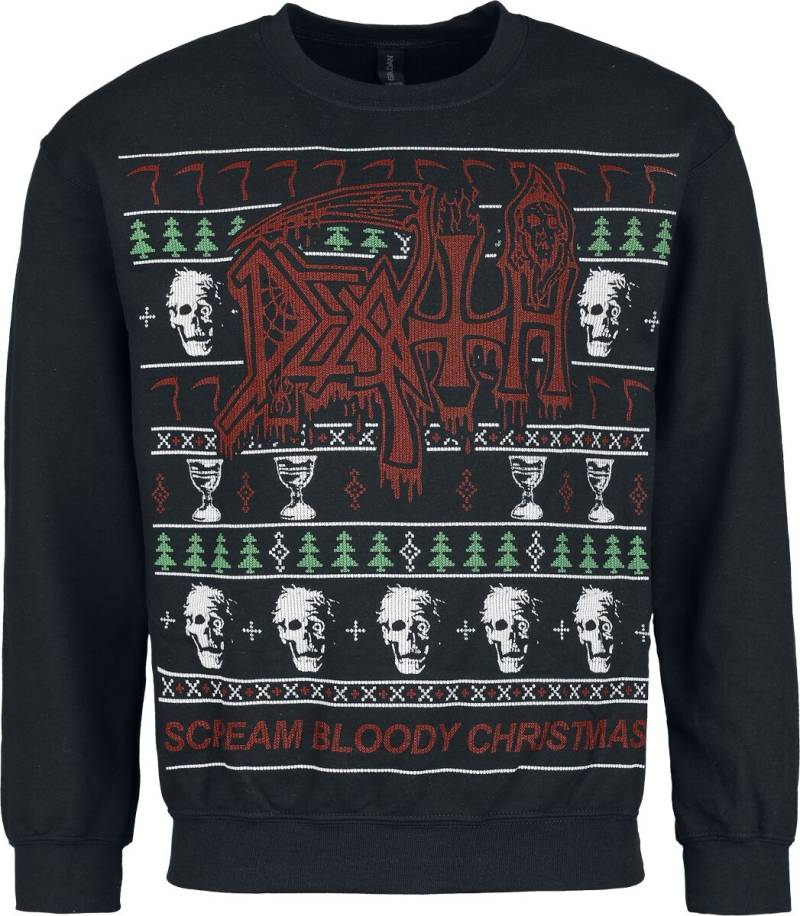 Death Holiday Sweater - Scream Bloody Christmas Weihnachtspullover schwarz in M von Death