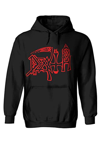 Death Kapuzenpullover Scream Bloody Gore Band Logo Nue offiziell Herren Schwarz L von Death