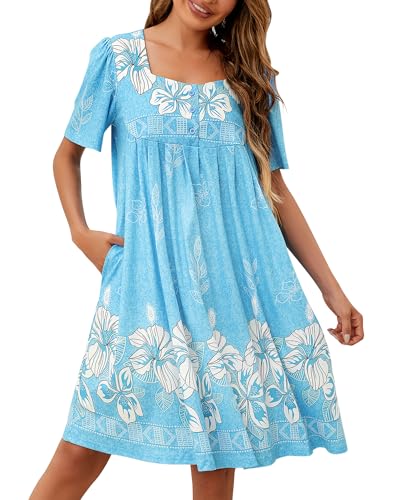 Deaviya Nachthemd Damen Kurzarm, V-Ausschnitt Nachtwäsche, Knopfleiste Schlafshirt Sommer Sleepshirt Lose, Bequeme Freizeitkleid Sleepwear Deaviya Nachthemd Damen Kurzarm, V-Ausschnitt Nachtwäsche, Knopfleiste Schlafshirt Sommer Sleepshirt Lose, Bequeme Freizeitkleid Sleepwear von Deaviya