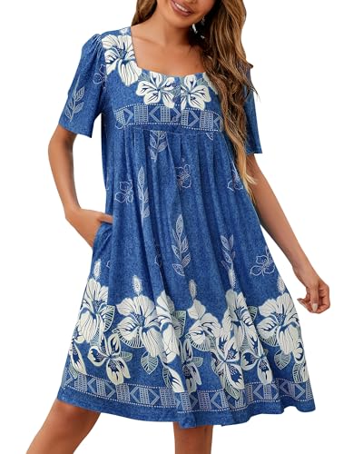 Deaviya Nachthemd Damen Kurzarm, V-Ausschnitt Nachtwäsche, Knopfleiste Schlafshirt Sommer Sleepshirt Lose, Bequeme Freizeitkleid Sleepwear Deaviya Nachthemd Damen Kurzarm, V-Ausschnitt Nachtwäsche, Knopfleiste Schlafshirt Sommer Sleepshirt Lose, Bequeme Freizeitkleid Sleepwear von Deaviya