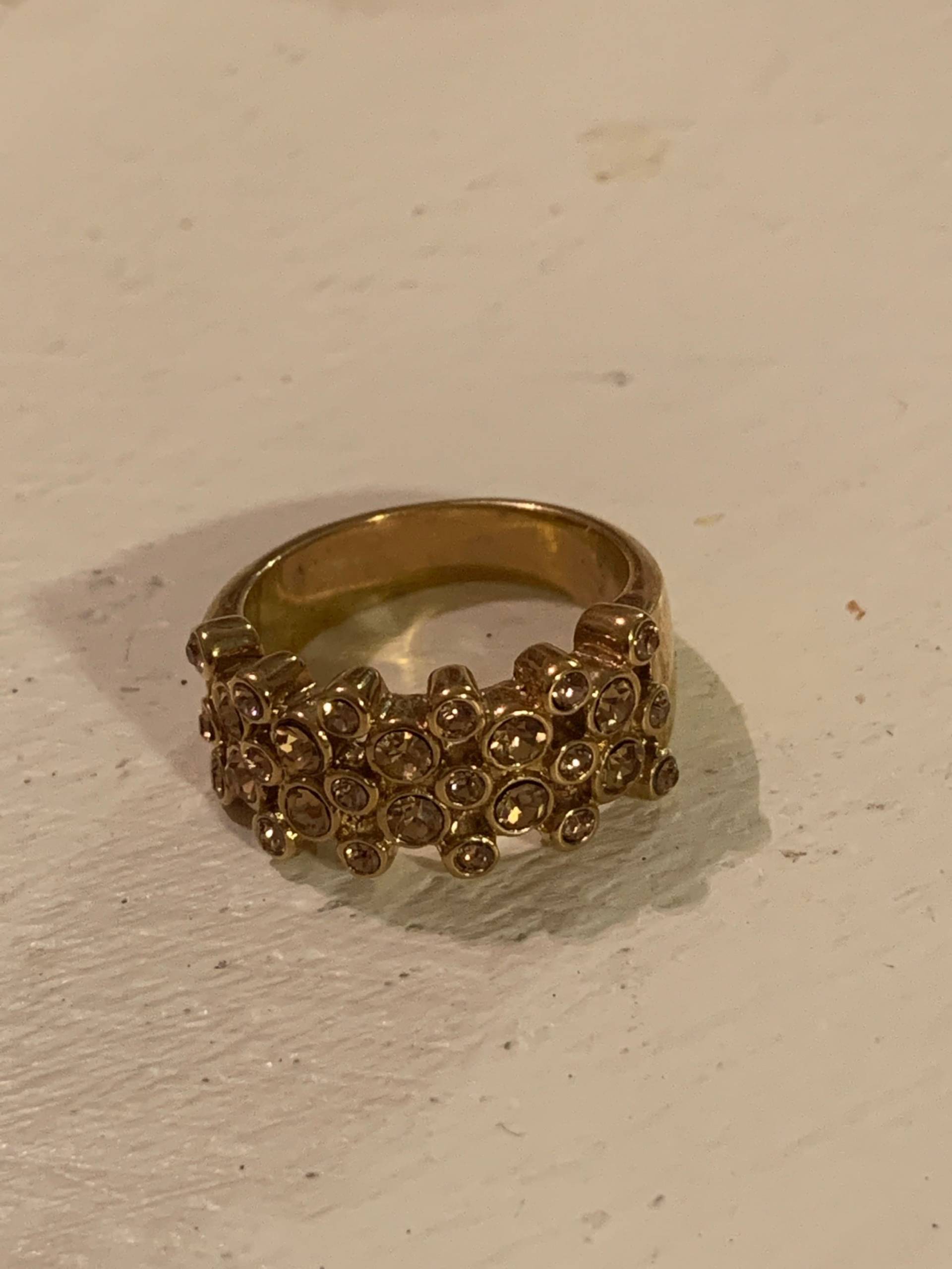 Gold Modering Größe 6 von DebJoVintageJewelz