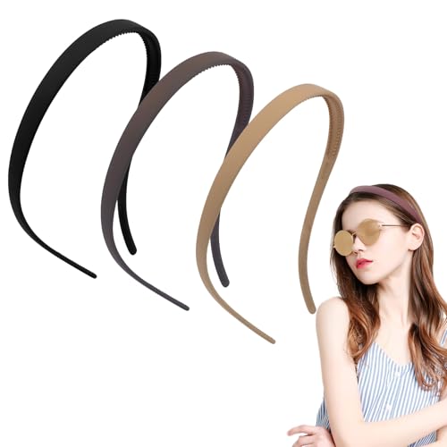 Debbery Zickzack-Haarband mit Clips, mattes Finish, rutschfest, dünne Haarbänder für Frauen, leicht und langlebig, für Brillen und den täglichen Gebrauch, 3 Stück Debbery Zickzack-Haarband mit Clips, mattes Finish, rutschfest, dünne Haarbänder für Frauen, leicht und langlebig, für Brillen und den täglichen Gebrauch, 3 Stück von Debbery