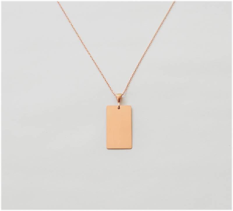 Personalisierte Name Halskette, Namen Datum Rechteck Benutzerdefinierte Name, 925K Sterling Silber, Gold Filled, Rose Personalisierte Name Halskette, Namen Datum Rechteck Benutzerdefinierte Name, 925K Sterling Silber, Gold Filled, Rose von Debilita