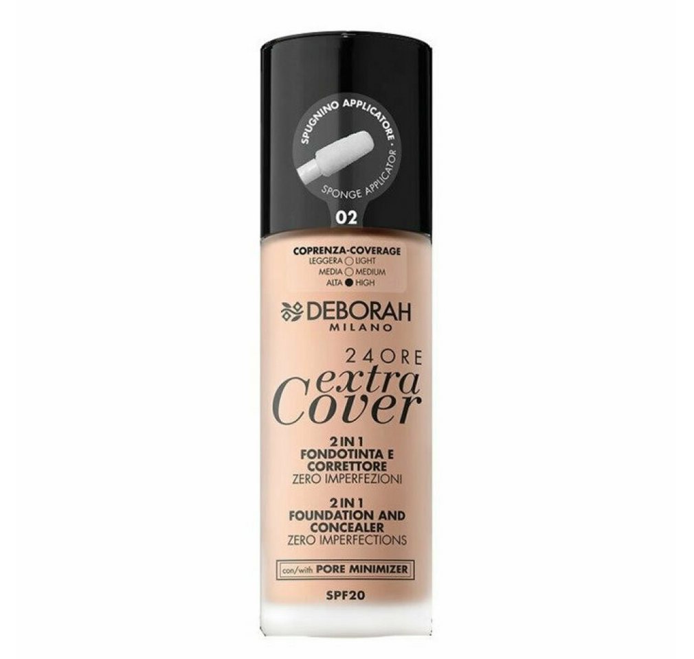 Deborah Milano Foundation 24 Ore Extra Abdeckung 2 In 1 Spf20 02 30ml Deborah Milano Foundation 24 Ore Extra Abdeckung 2 In 1 Spf20 02 30ml von Deborah Milano