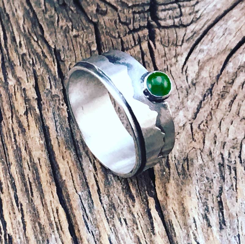 Bergkristall Ring Mit Smaragd von DeborahLaun