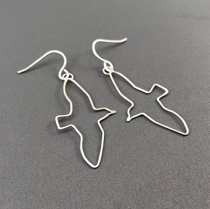 Fliegende Vögel Ohrringe - Handgemachter Schmuck von DeborahLaun