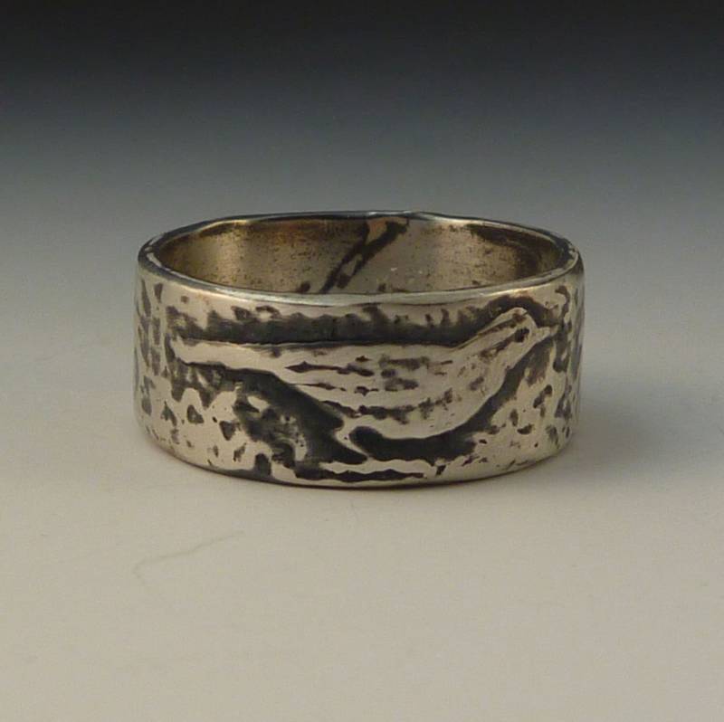 Meadowlark Vogel Ring - Handgemachter Kunstschmuck von DeborahLaun