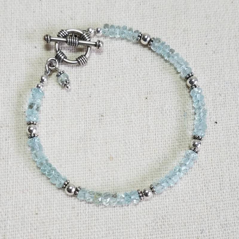 Handgefertigtes Armband Aus Facettierten Edelsteinen Silber 925 Handgefertigtes Armband Aus Facettierten Edelsteinen Silber 925 von DeborahdesignStore