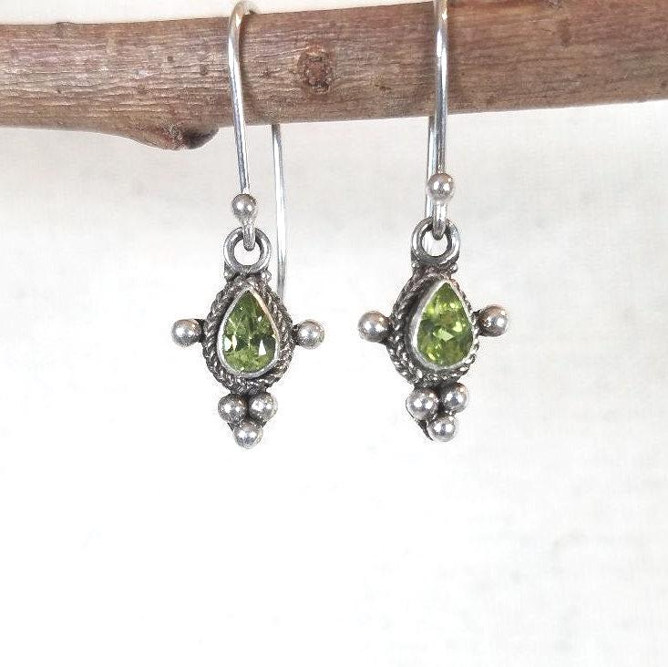 sterling Silber Echten Edelstein Ohrringe sterling Silber Echten Edelstein Ohrringe von DeborahdesignStore