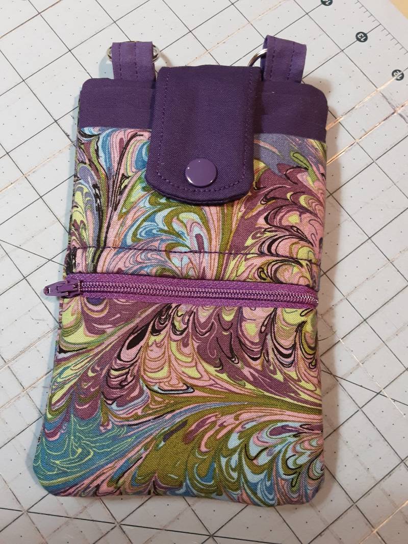 Handytasche, Crossbody, Lila, Grün von DebsAccents