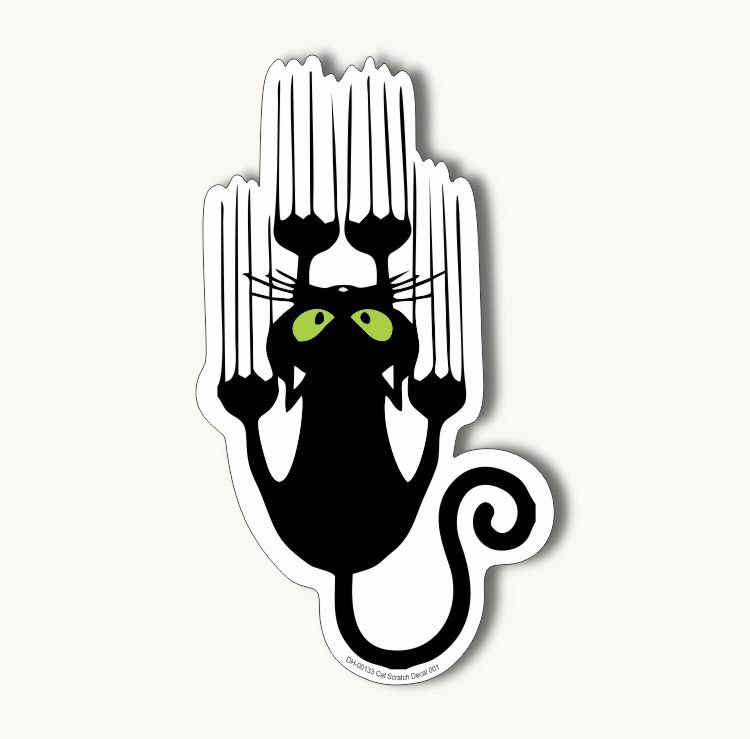Katze Scratch Sticker 001 von DecalHell