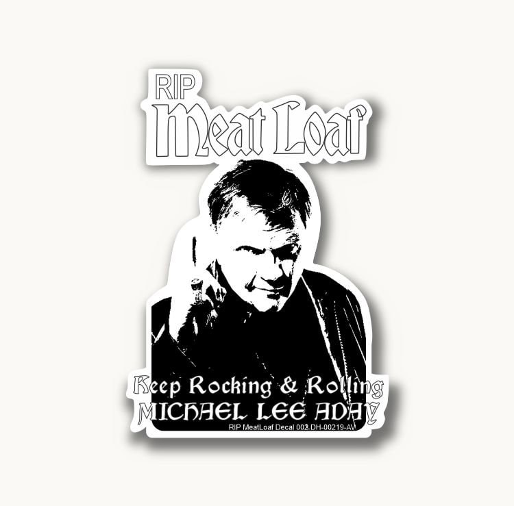 Rip Meat Loaf Aufkleber 002 von DecalHell