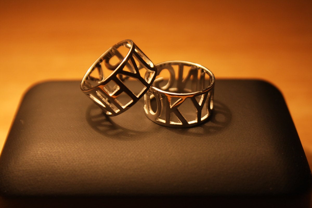 Ursprüngliche Ring/Personalisiert Signatur Gravieren Pfund Sterling Silber Ersten Paar Ringe Vergoldet Bestellen Handgemachte Gemacht | 141205 Ursprüngliche Ring/Personalisiert Signatur Gravieren Pfund Sterling Silber Ersten Paar Ringe Vergoldet Bestellen Handgemachte Gemacht | 141205 von DecalStudioJewelry