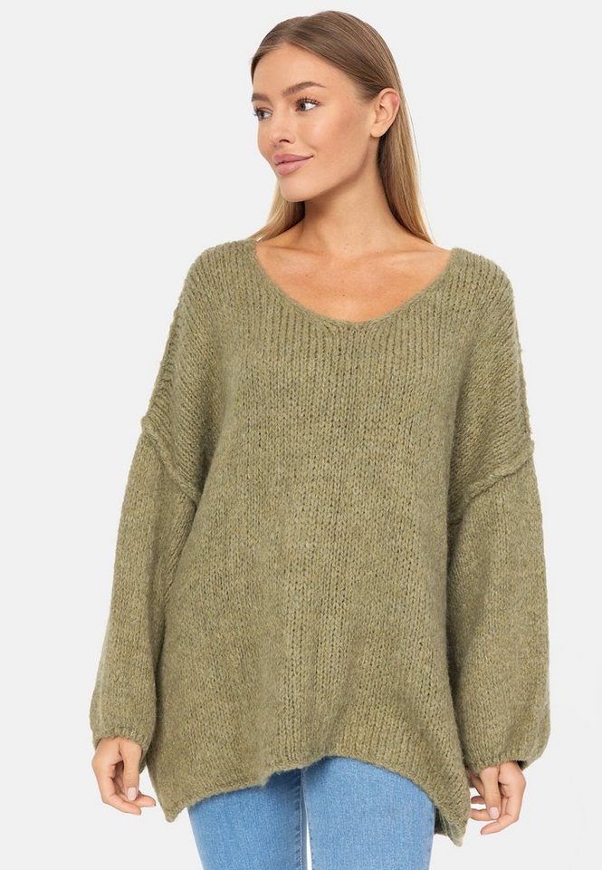 Decay Strickpullover mit femininem V-Ausschnitt von Decay