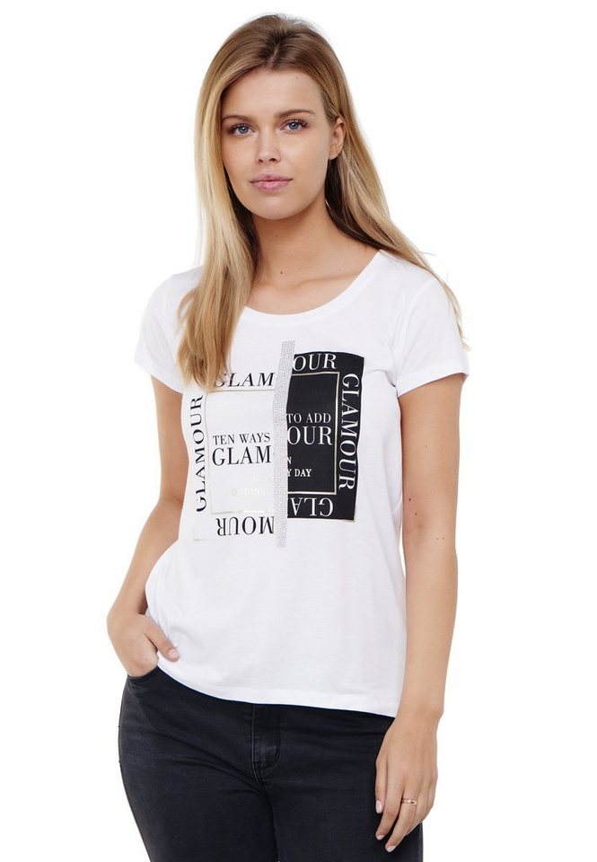 Decay T-Shirt mit modernem Brustprint von Decay