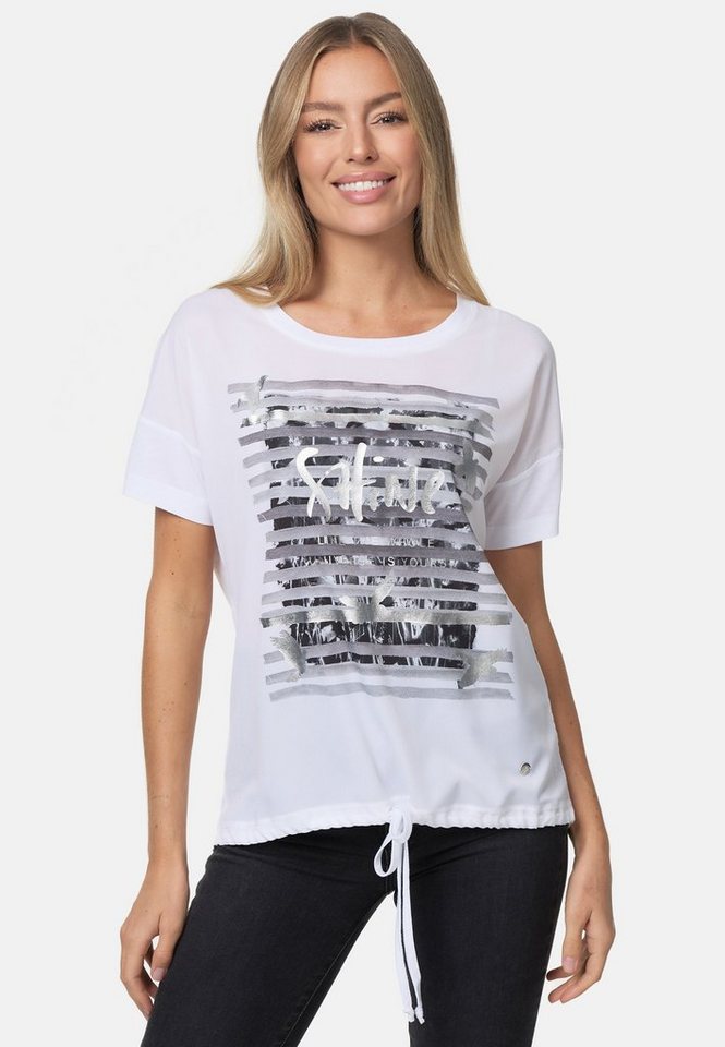 Decay T-Shirt mit schimmerndem Frontprint von Decay