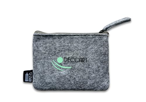 Deccart - Filz Portemonnaie Mini - Grau - Für Aufbewahrungsbeutel von Deccart