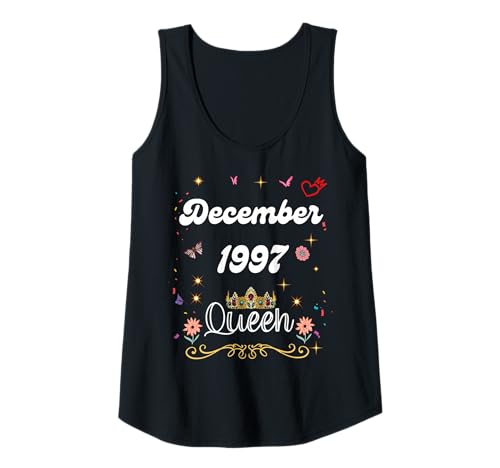 Damen Dezember 1997 Queen Since December 1997 Birthday Girl Women Tank Top Damen Dezember 1997 Queen Since December 1997 Birthday Girl Women Tank Top von December 1997 Queen Since December 1997 Birthday