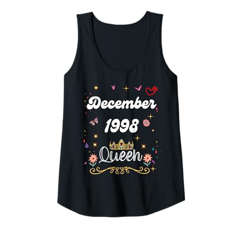 Damen Dezember 1998 Queen Since December 1998 Birthday Girl Women Tank Top Damen Dezember 1998 Queen Since December 1998 Birthday Girl Women Tank Top von December 1998 Queen Since December 1998 Birthday