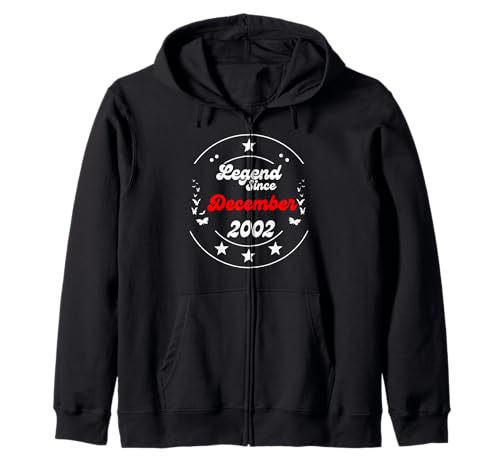 Dezember 2002 Birthday Legend Man Boy Since December 2002 Kapuzenjacke Dezember 2002 Birthday Legend Man Boy Since December 2002 Kapuzenjacke von December 2002 Birthday Legendary Since 2002 Men